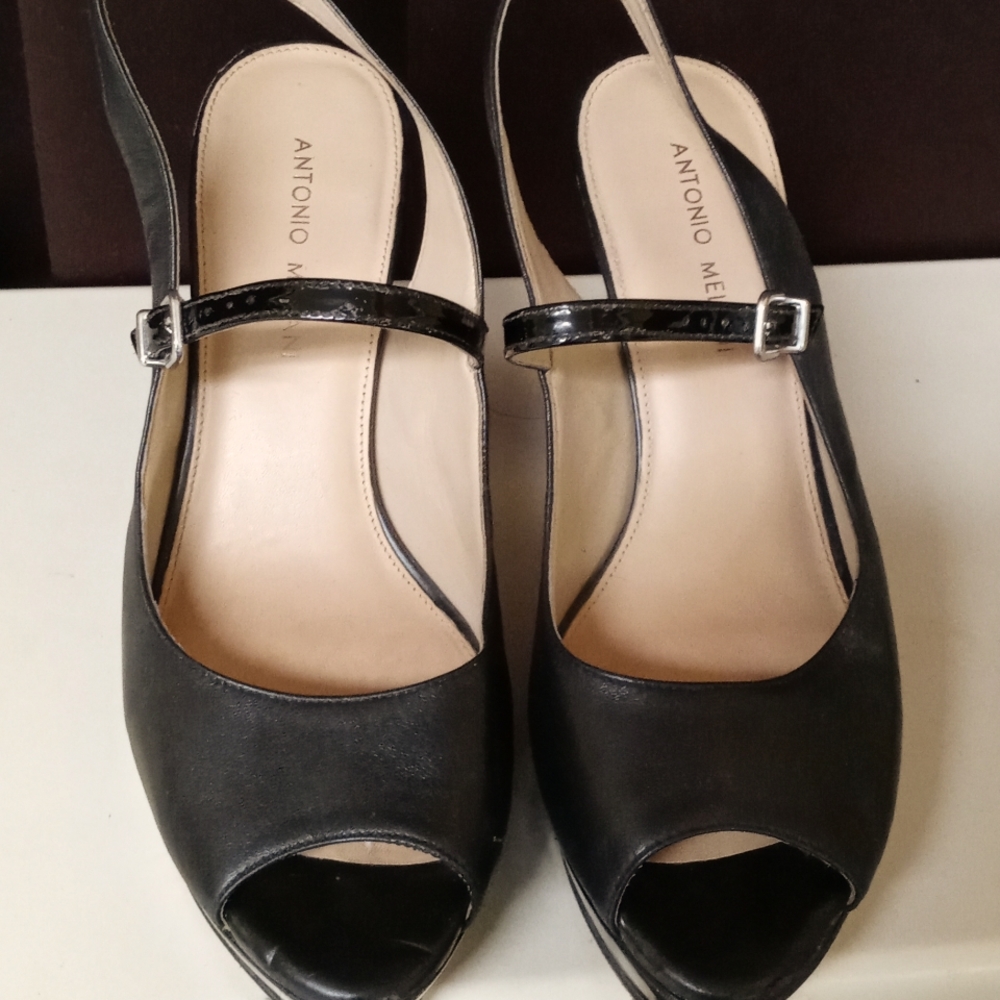 Antonio Melani black heels size 9